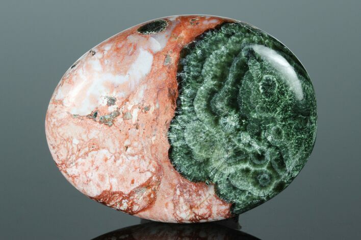 Polished Seraphinite With Red Jasper - Siberia #175539